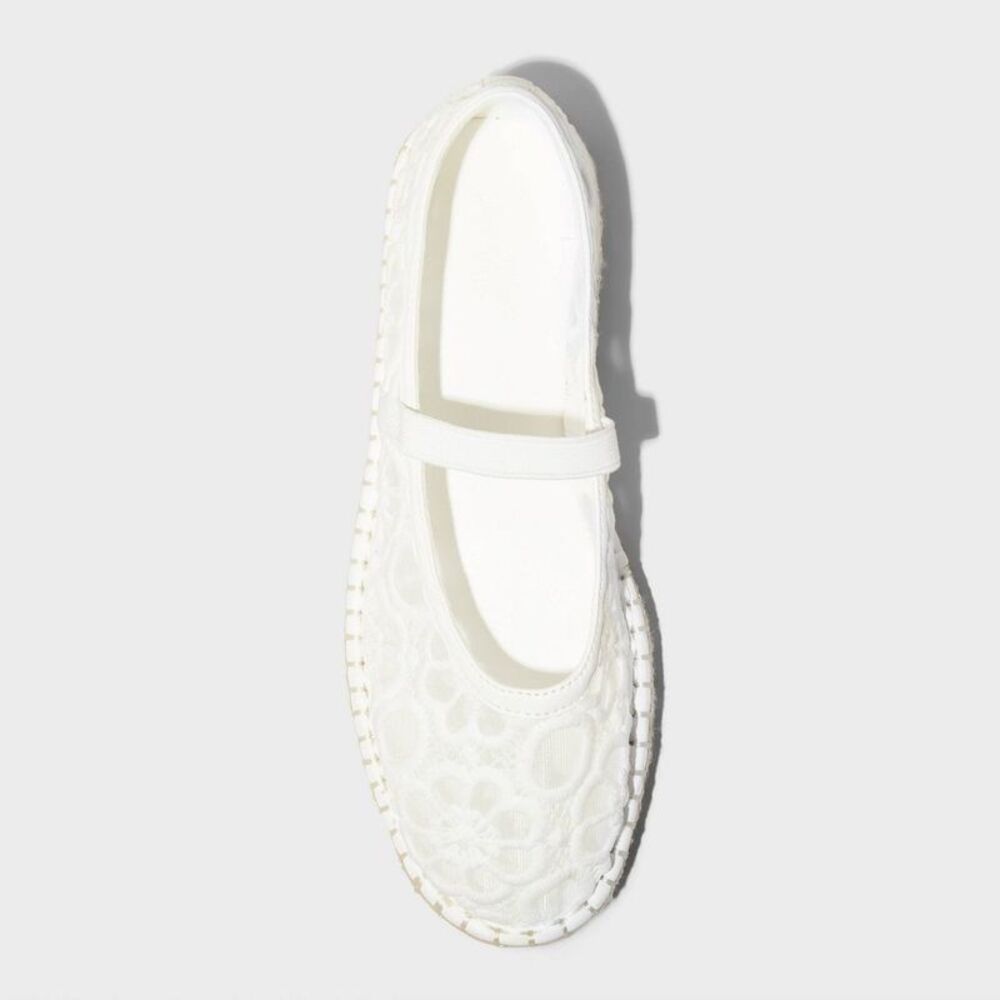 Universal Thread White Espadrille Flats NWT